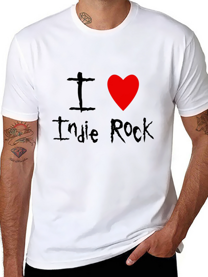 I Love Indie Rock Black T-Shirt