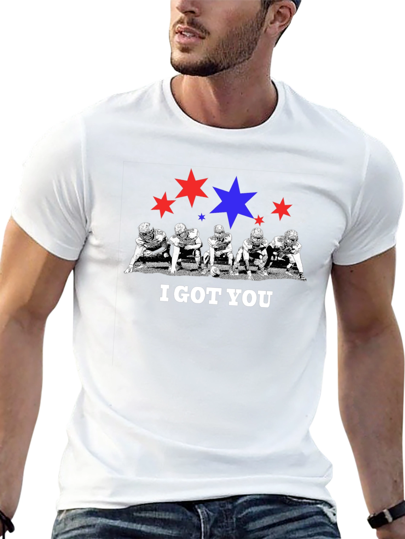I Got You Football Graphic T-Shirt