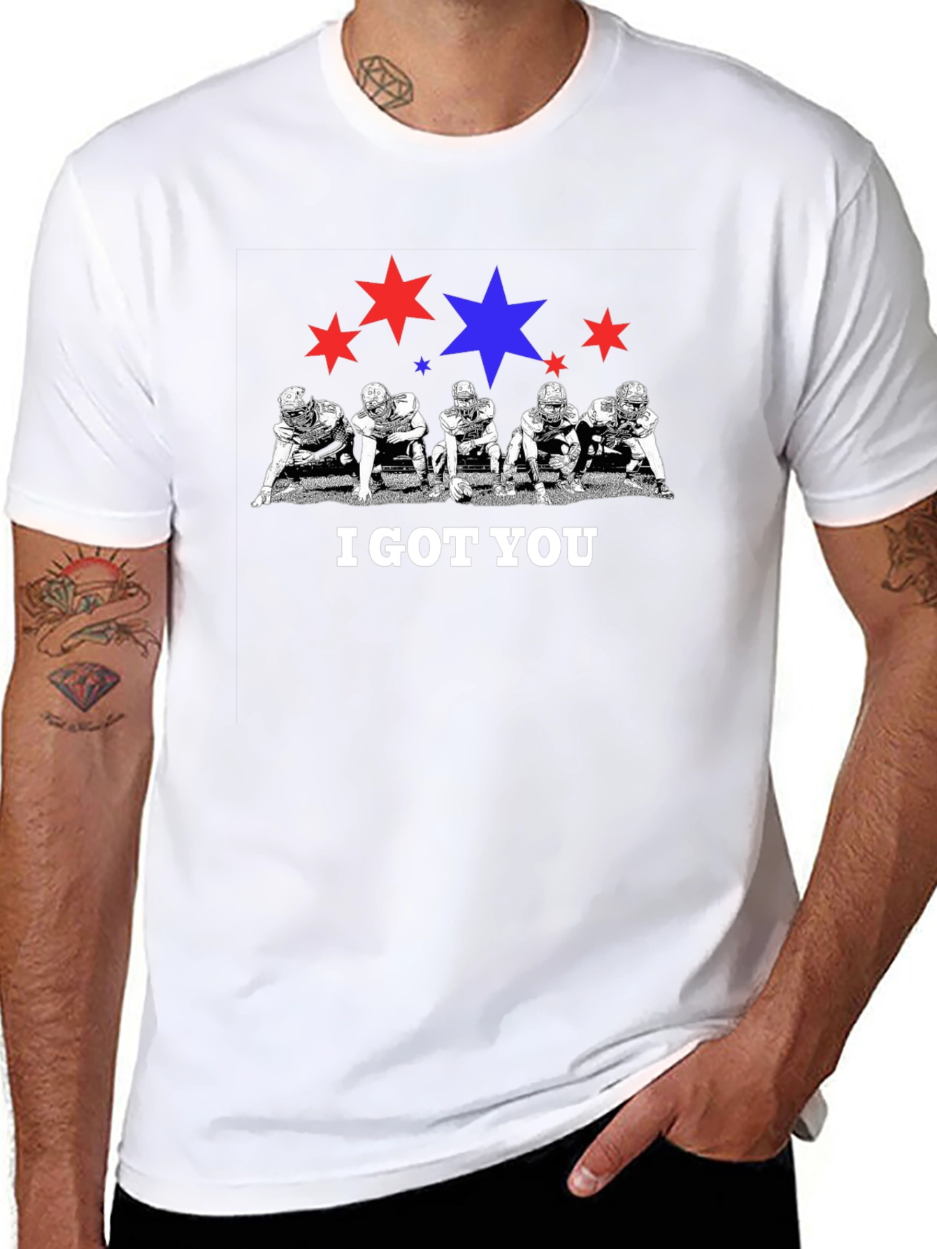 I Got You Football Graphic T-Shirt