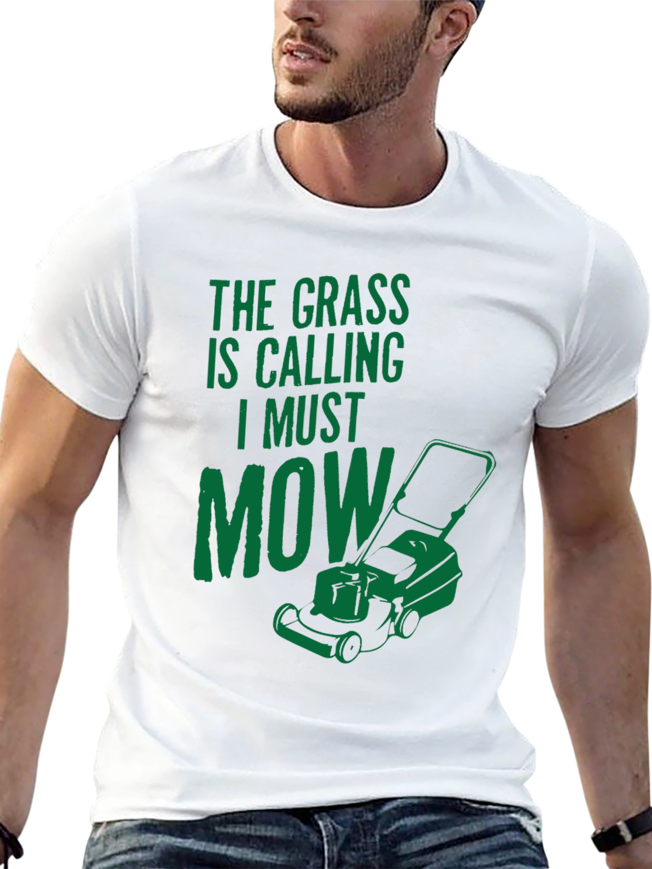 The Grass is Calling T-Shirt - Funny Mowing Tee