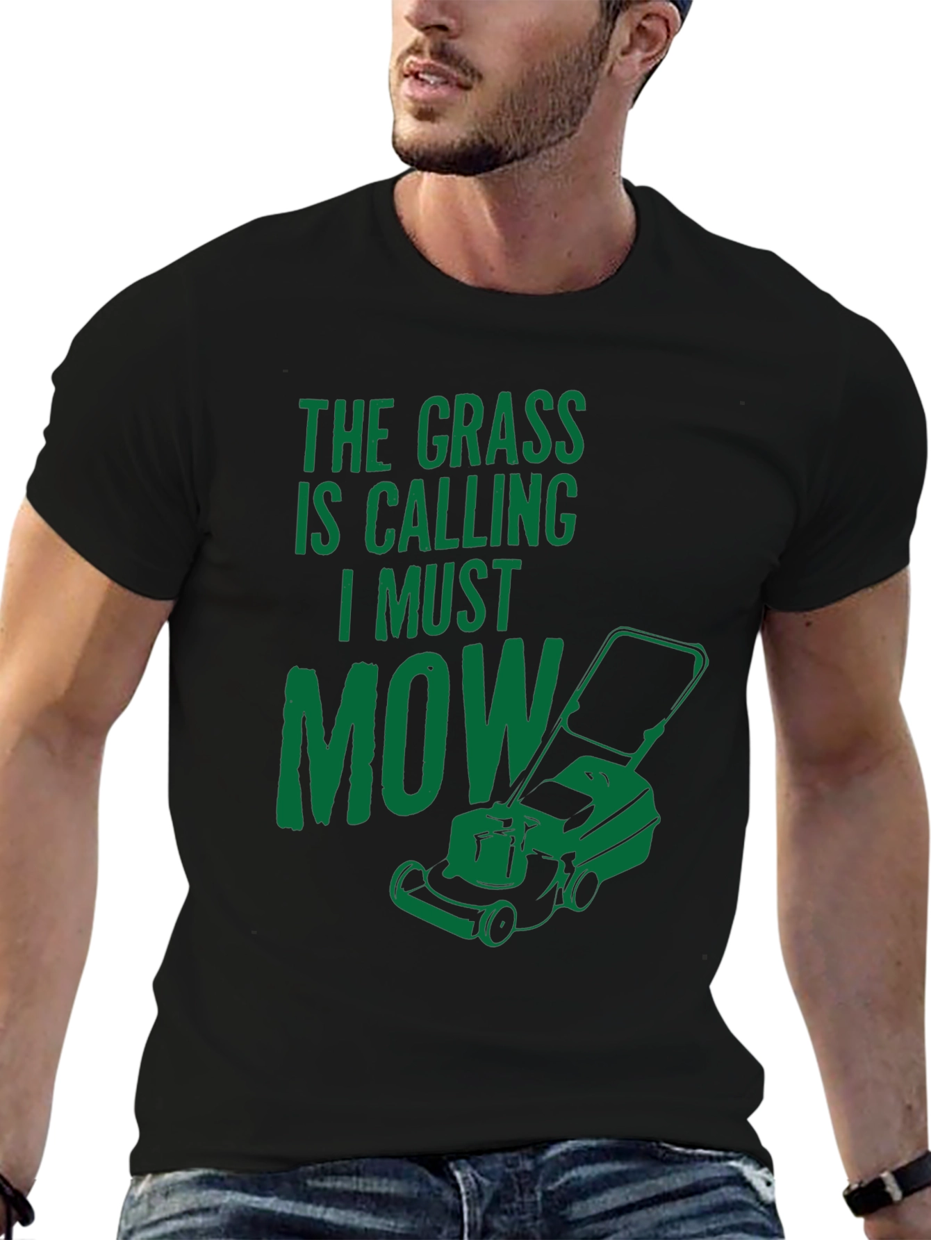 The Grass is Calling T-Shirt - Funny Mowing Tee