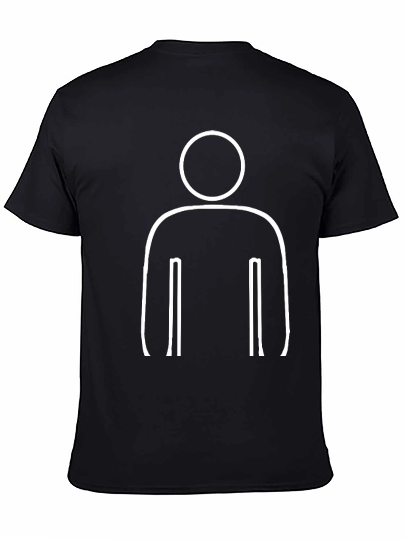 Minimalist Man Graphic Black T-Shirt