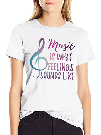 Music is What Feelings Sound Like Graphic Tee