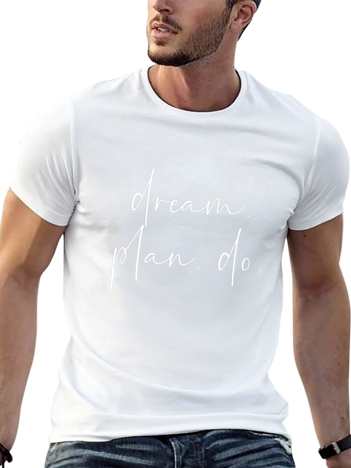 Dream Plan Do Black T-Shirt Motivation