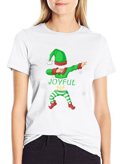 Joyful Elf Dabbing Christmas T-Shirt