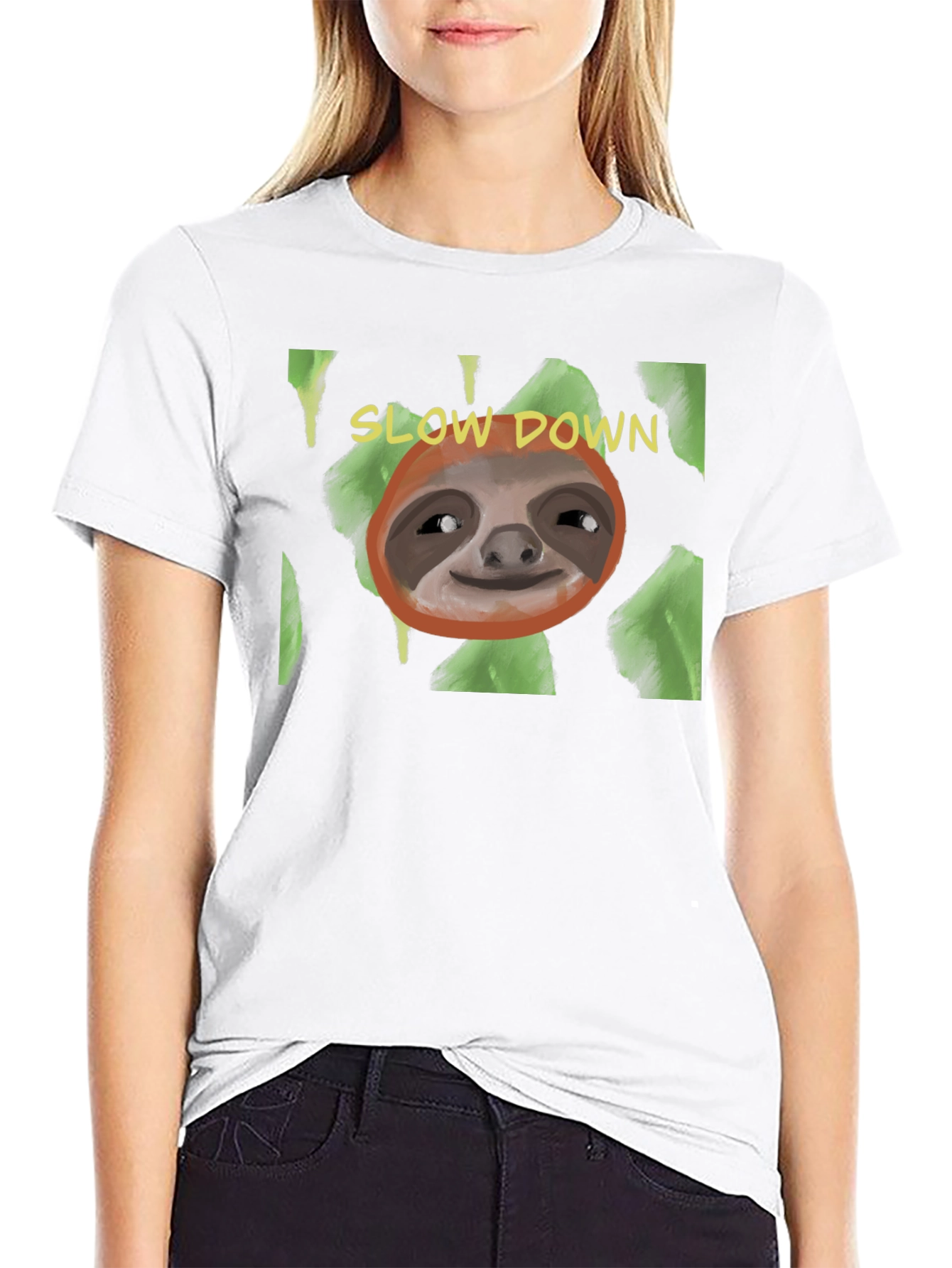 Slow Down Sloth T-Shirt - Relaxed Style
