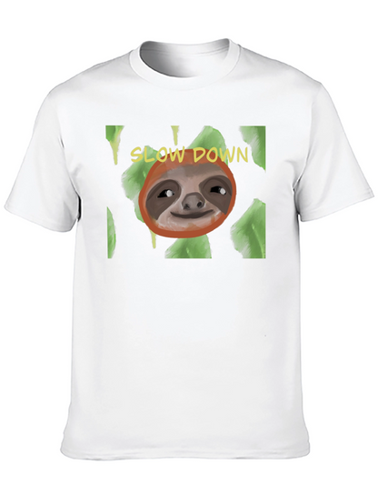 Slow Down Sloth T-Shirt - Relaxed Style