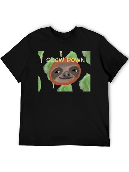 Slow Down Sloth T-Shirt - Relaxed Style