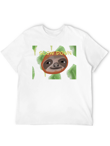 Slow Down Sloth T-Shirt - Relaxed Style