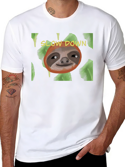 Slow Down Sloth T-Shirt - Relaxed Style