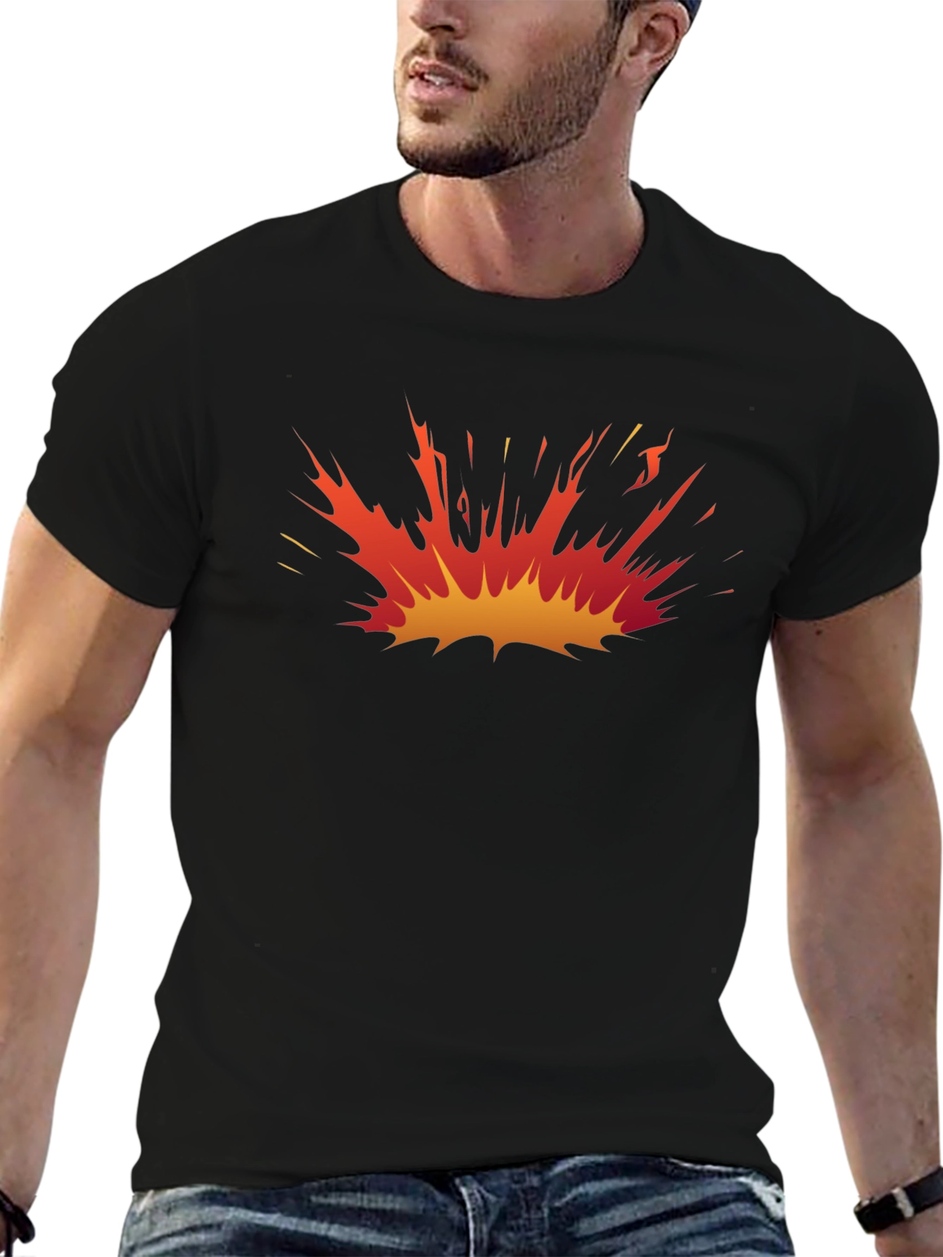 Explosion Graphic Black T-Shirt