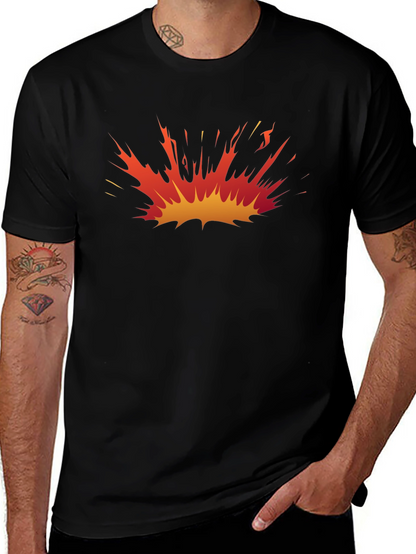 Explosion Graphic Black T-Shirt