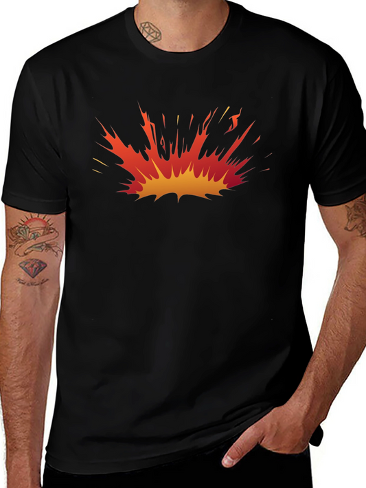 Explosion Graphic Black T-Shirt