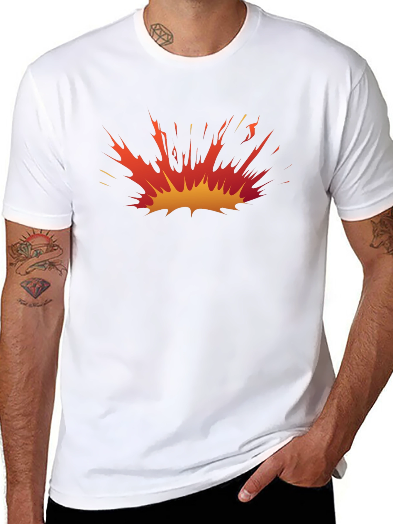 Explosion Graphic Black T-Shirt