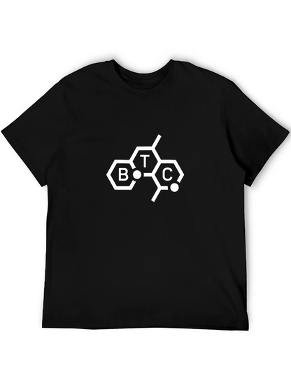 BTC Molecule Graphic T-Shirt - Black