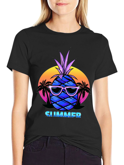 Summer Pineapple T-Shirt - Vacation Vibes