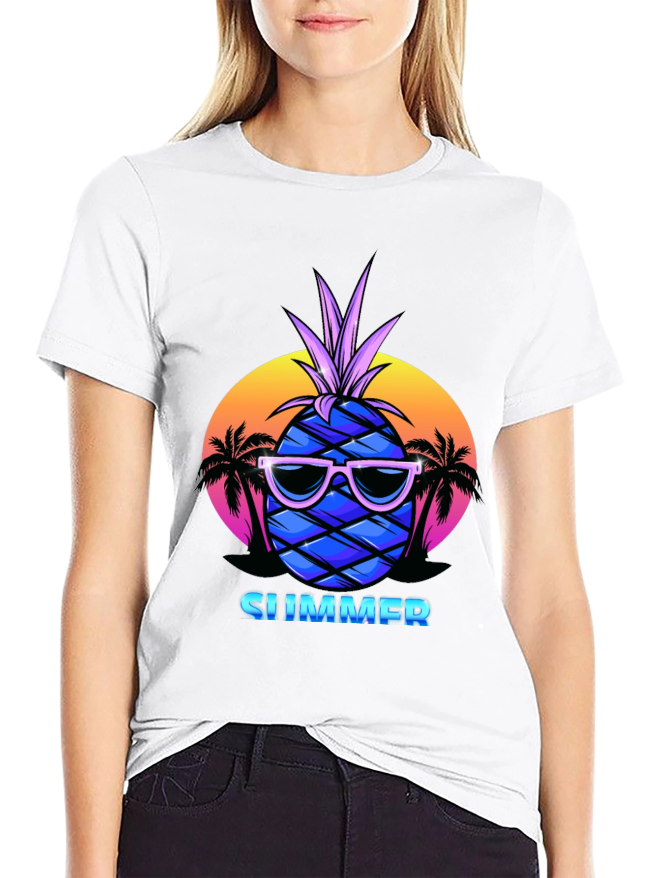 Summer Pineapple T-Shirt - Vacation Vibes