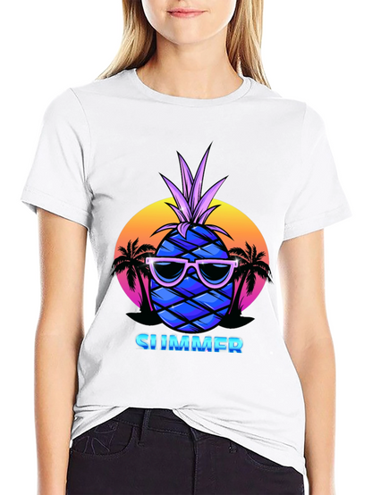 Summer Pineapple T-Shirt - Vacation Vibes