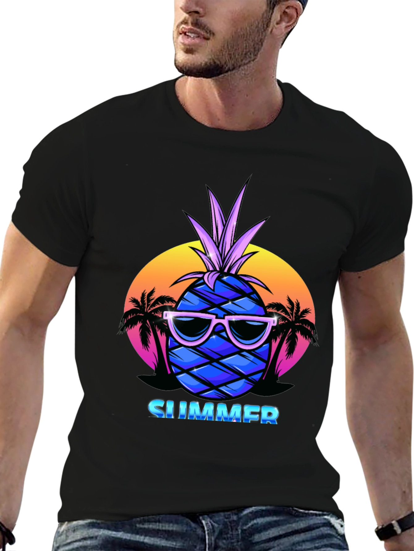 Summer Pineapple T-Shirt - Vacation Vibes
