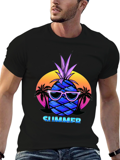 Summer Pineapple T-Shirt - Vacation Vibes