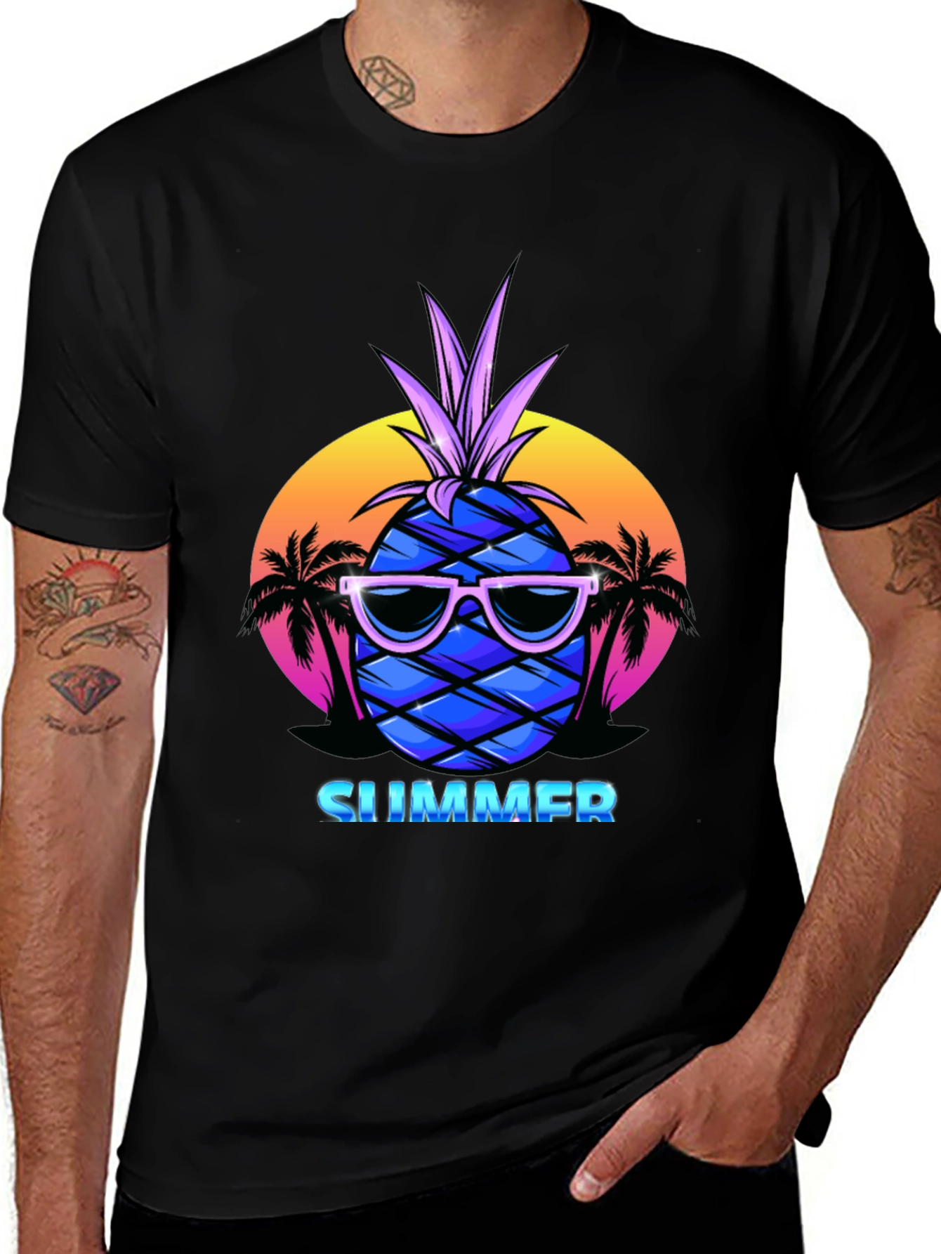 Summer Pineapple T-Shirt - Vacation Vibes