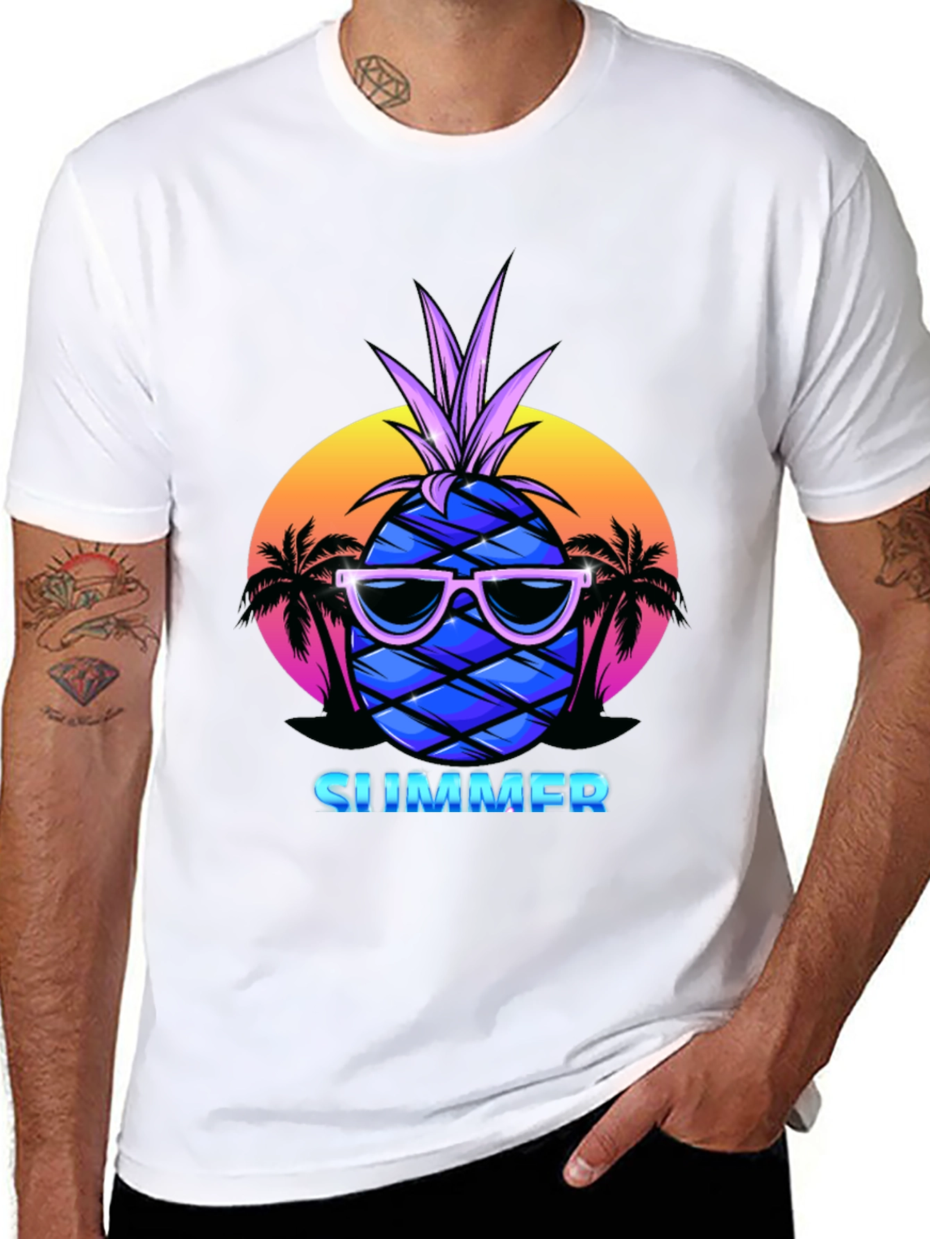Summer Pineapple T-Shirt - Vacation Vibes