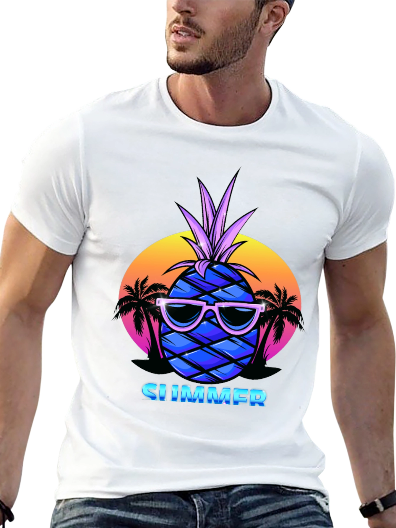 Summer Pineapple T-Shirt - Vacation Vibes