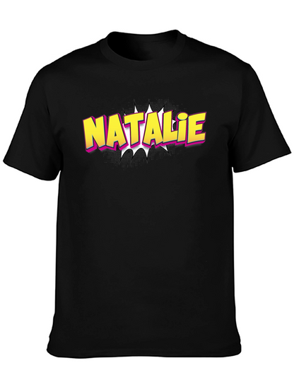 Natalie Comic Book Style Custom T-Shirt