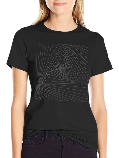 Geometric Triangle Illusion Tee