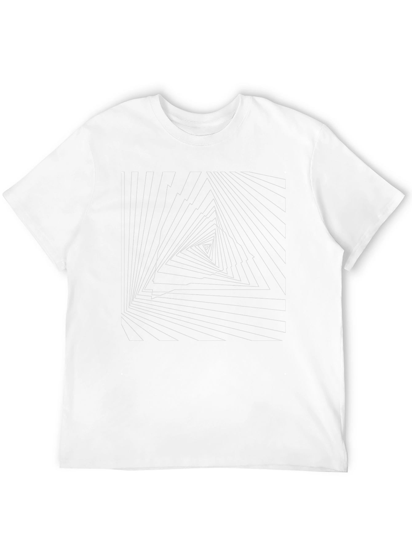 Geometric Triangle Illusion Tee