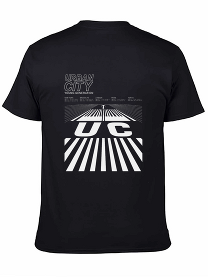 Urban City Graphic Tee - Black Cotton Blend
