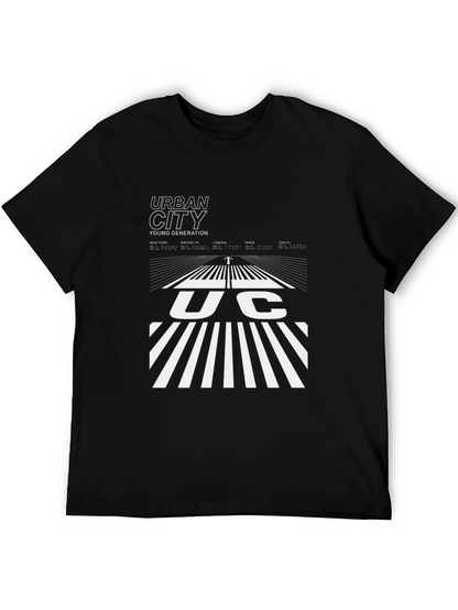 Urban City Graphic Tee - Black Cotton Blend