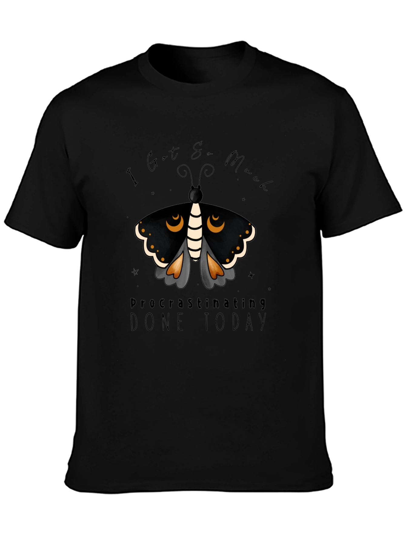 Procrastinating Moth Graphic Tee