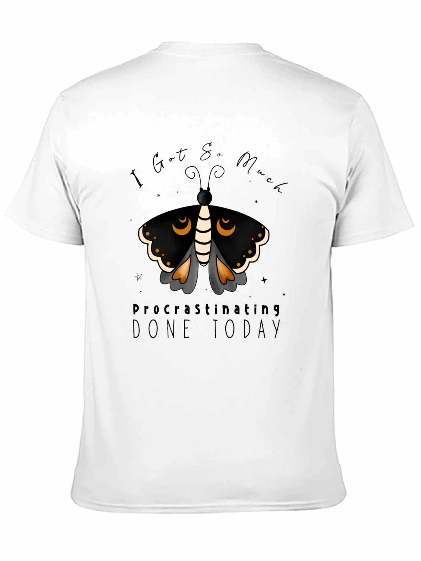 Procrastinating Moth Graphic Tee