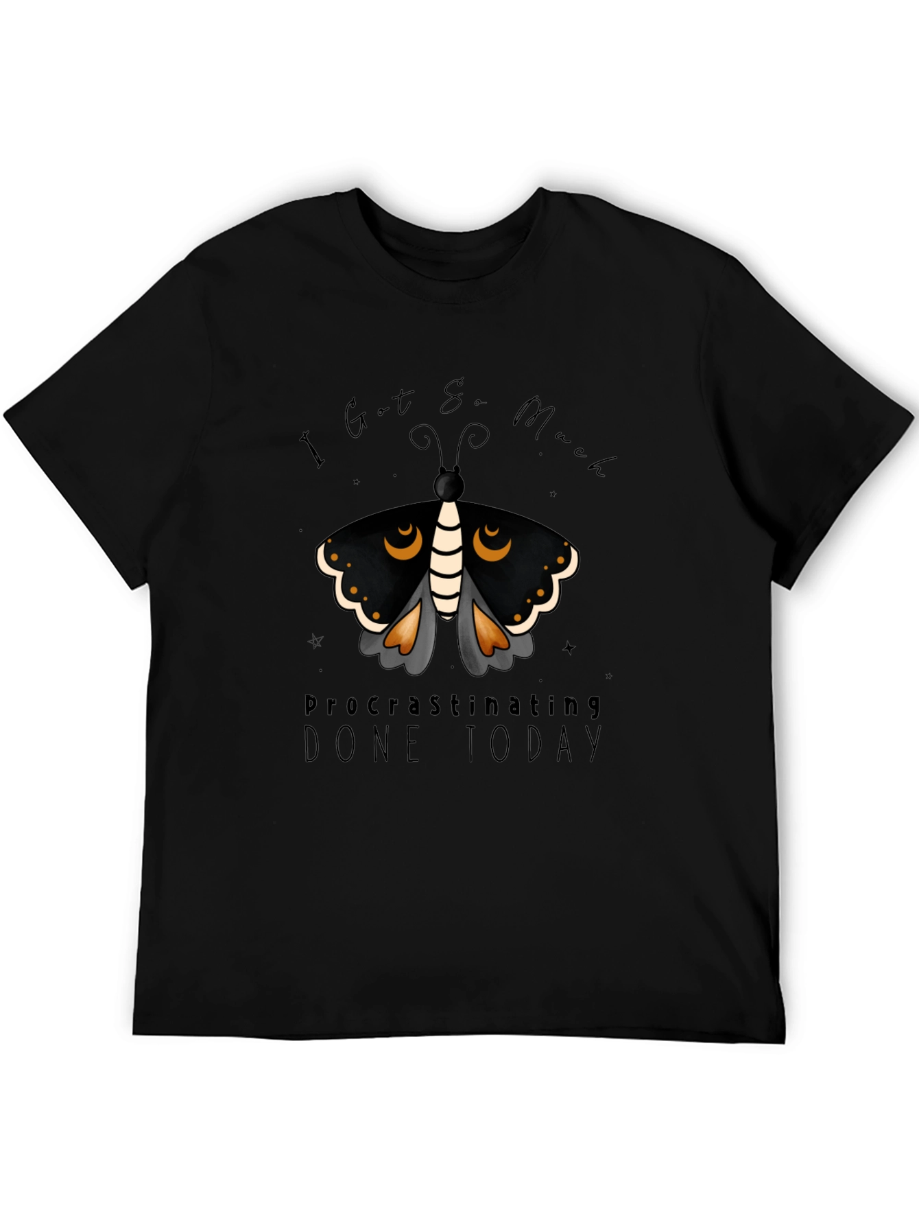 Procrastinating Moth Graphic Tee