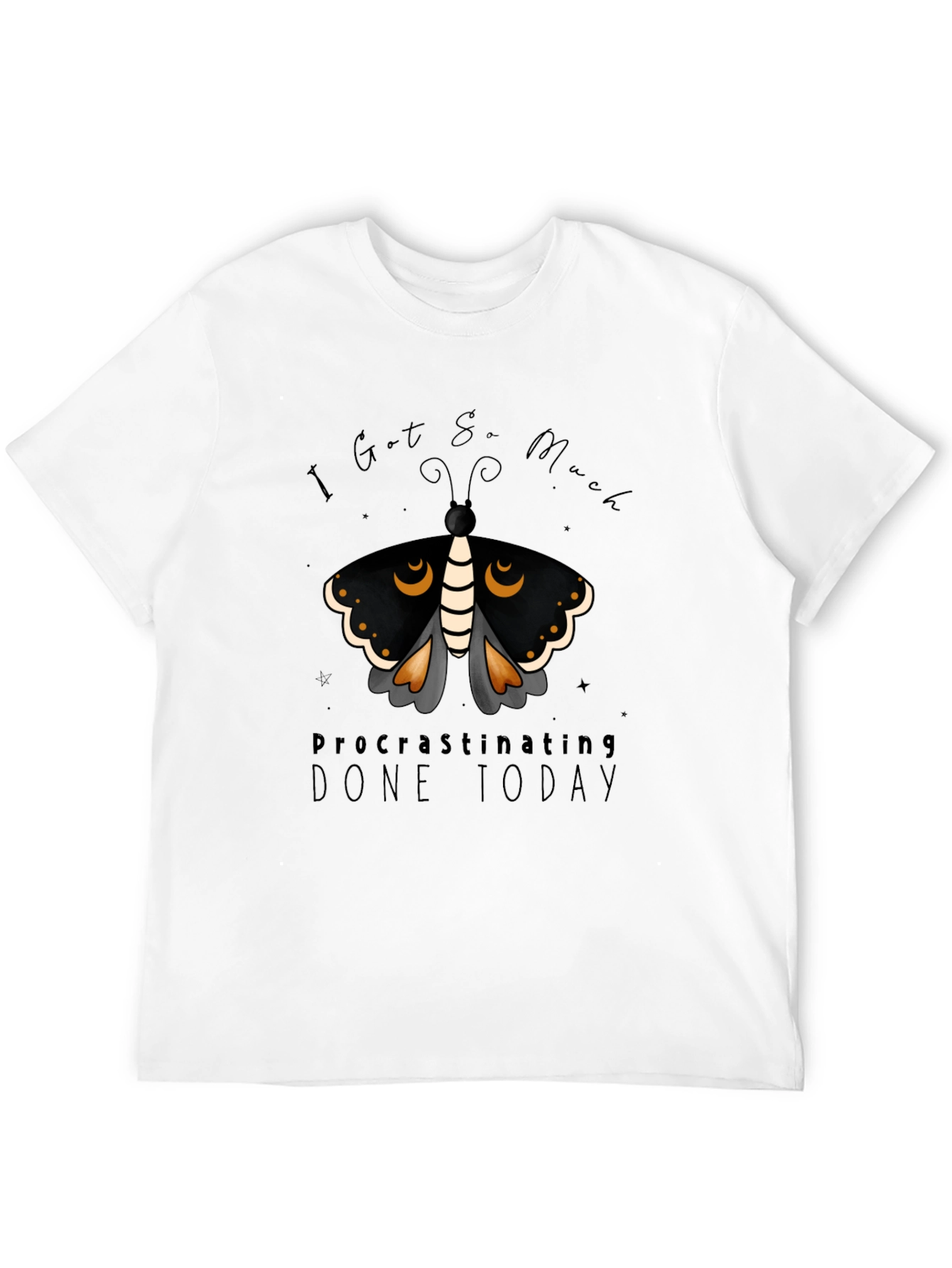 Procrastinating Moth Graphic Tee