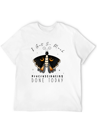 Procrastinating Moth Graphic Tee