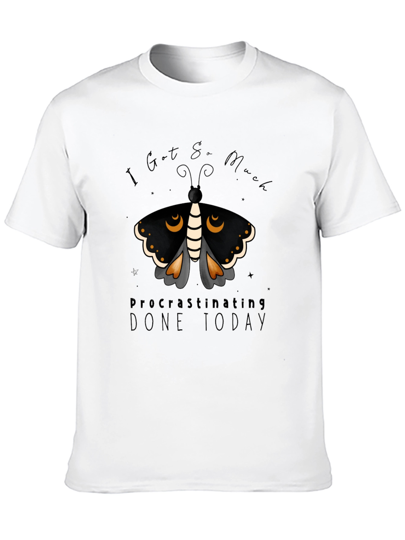 Procrastinating Moth Graphic Tee