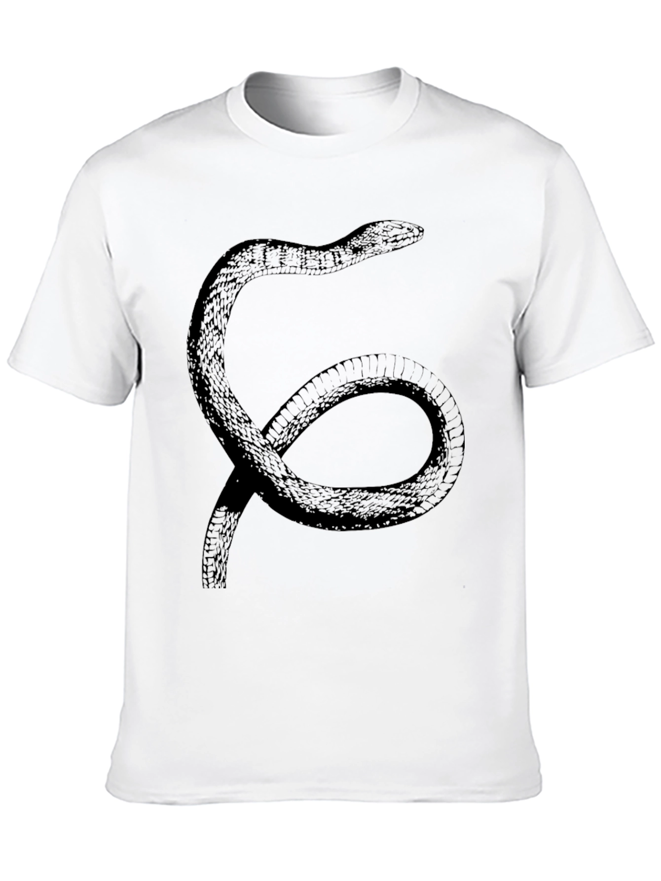 Snake Graphic T-Shirt - Black