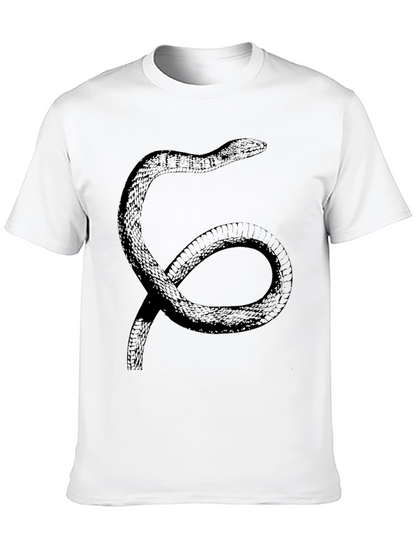 Snake Graphic T-Shirt - Black