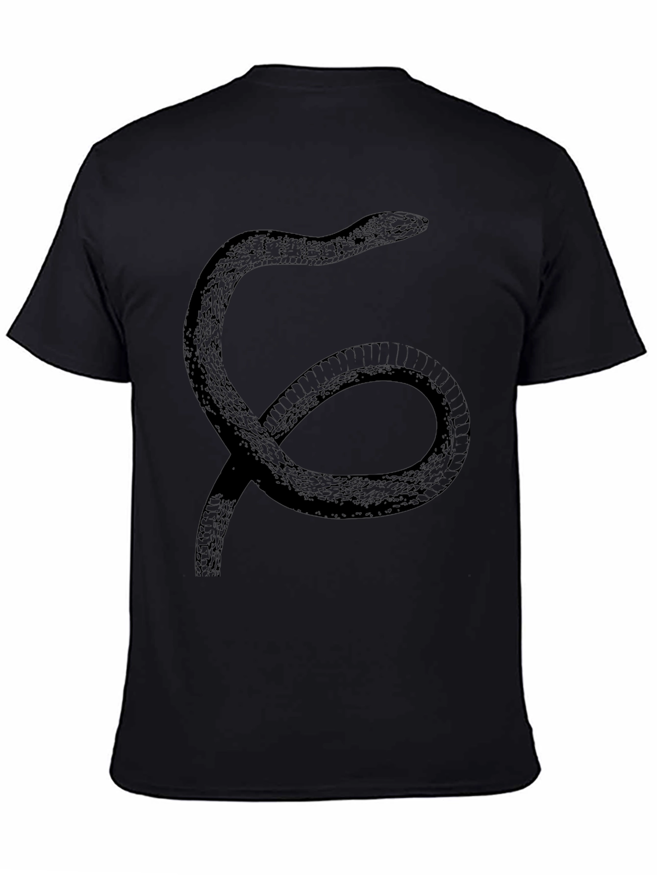 Snake Graphic T-Shirt - Black
