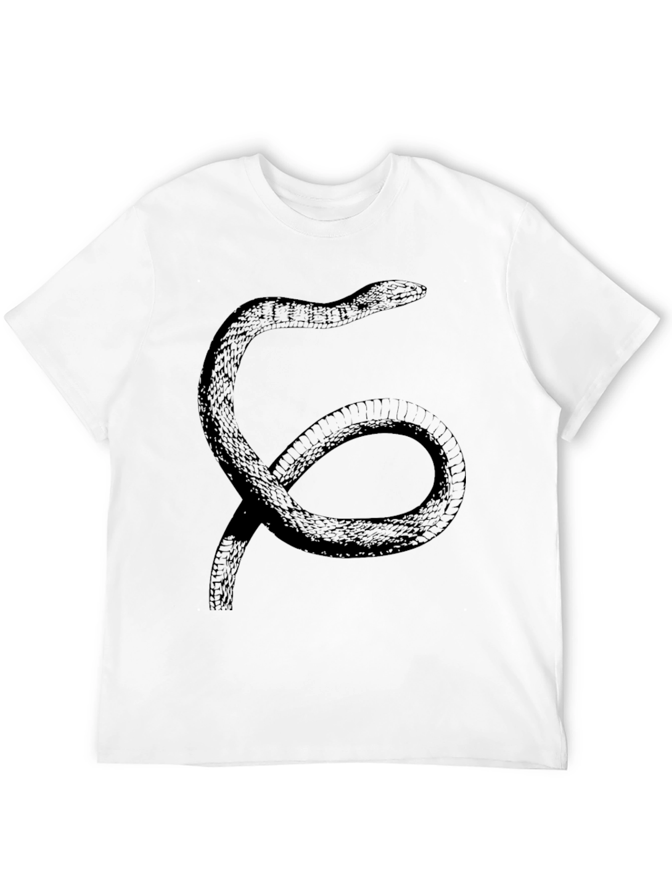 Snake Graphic T-Shirt - Black