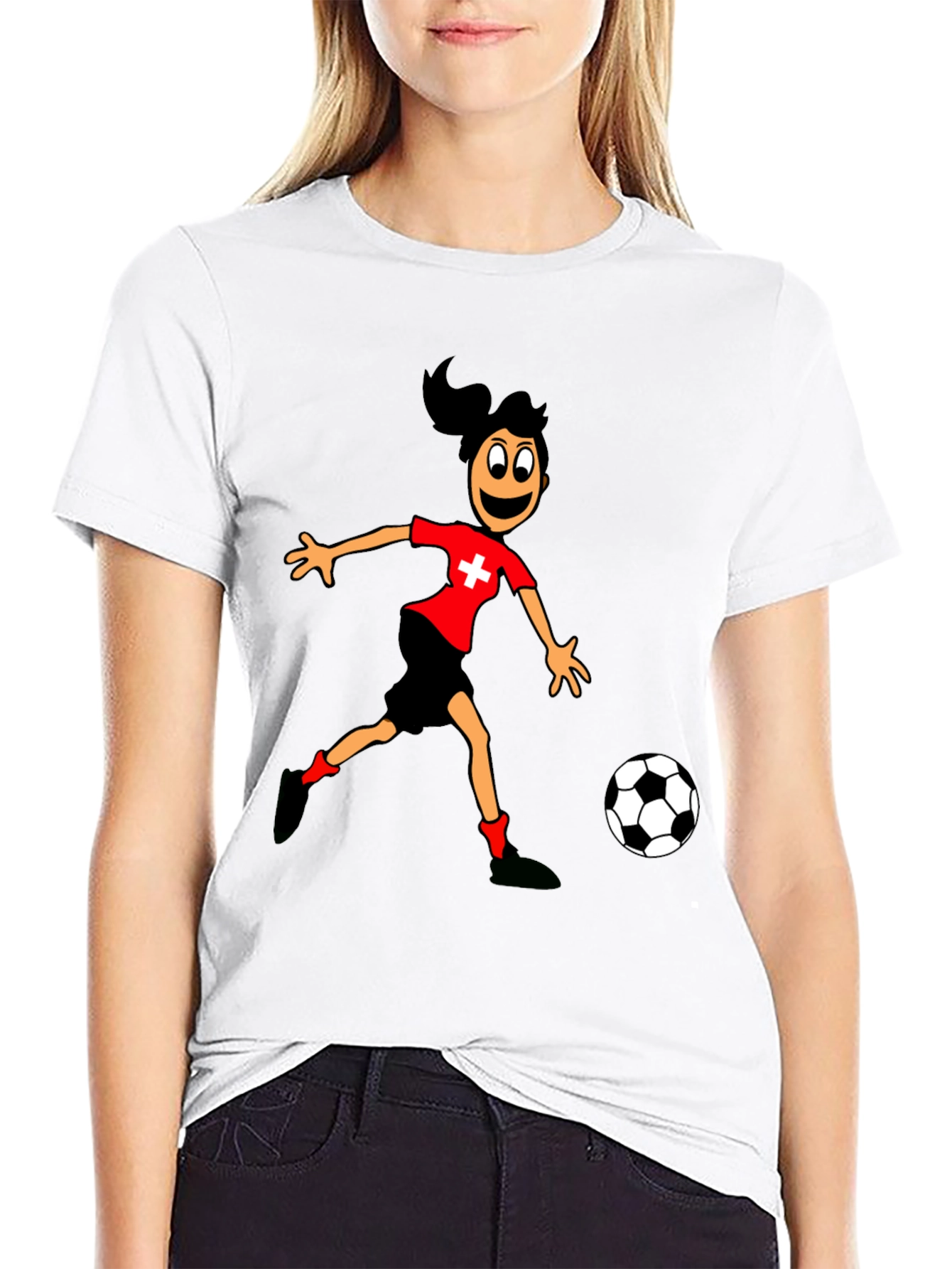 Soccer Player Graphic Tee