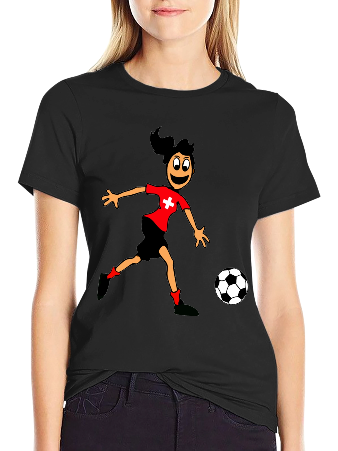 Soccer Player Graphic Tee