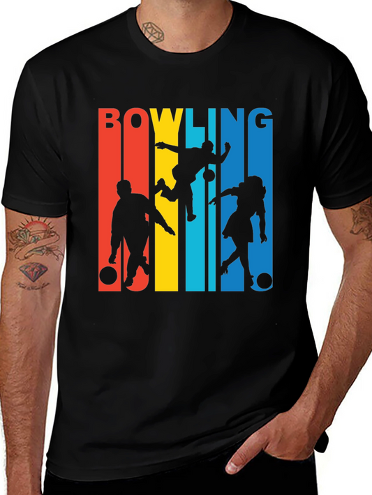 Retro Bowling T-Shirt - Strike Design