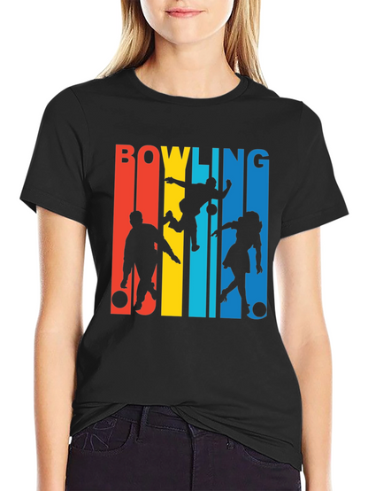 Retro Bowling T-Shirt - Strike Design