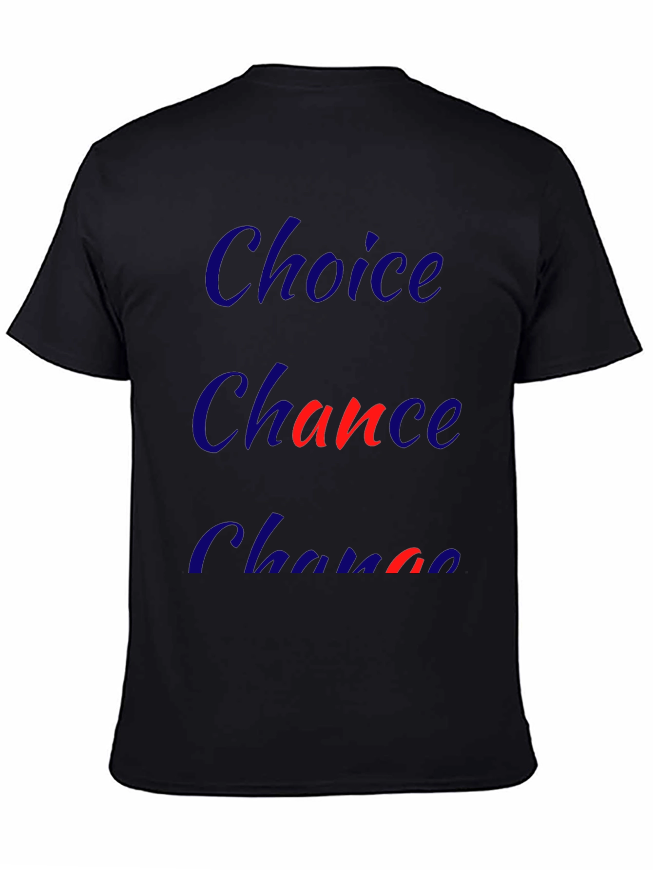 Choice Chance Change Graphic Tee - Mens Black T-Shirt