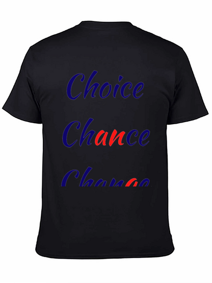 Choice Chance Change Graphic Tee - Mens Black T-Shirt