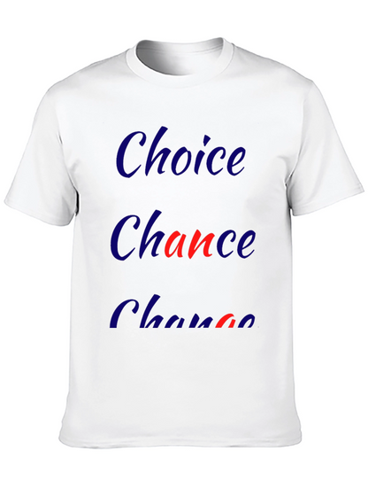 Choice Chance Change Graphic Tee - Mens Black T-Shirt