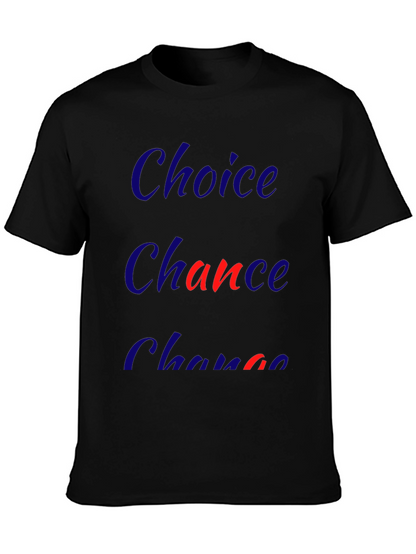 Choice Chance Change Graphic Tee - Mens Black T-Shirt